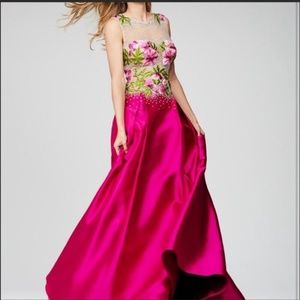 Jovani Fuchsia Gown Winter Formal New Years Eve